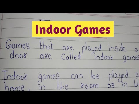 10 Lines on Indoor Games / Essay on Indoor Games in english / Few Lines on Indoor Games