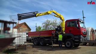 Hyva Crane on MAN in Serbia universal solution for transporting