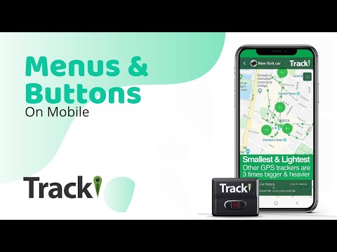 Tracki -  Menus and Buttons on Mobile