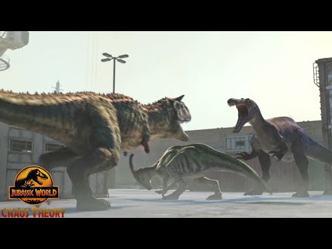 Suchomimus Attack! Jurassic World Chaos Theory Season 1 Clip