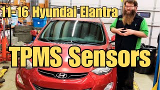 11-16 Hyundai Elantra TPMS Light Flashing - Replacing and Programming TPMS Sensors