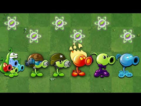 Plants VS. Zombies 2 | All Peashooter Challenge  Power up! VS Brickhead Zombie 2