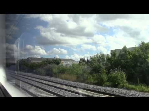 Irish Rail onboard 22000 class ICR passing a 2800 class with new logo and 22000 class