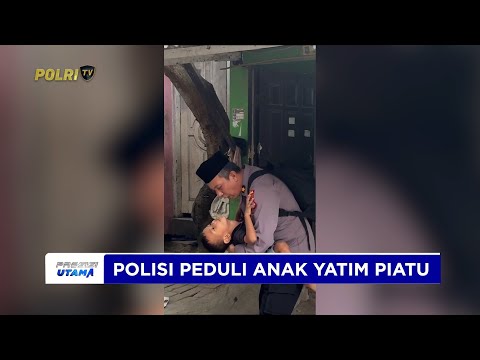 KOMPOL JAJANG MULYAMAN BERI SANTUNAN KEPADA ANAK YATIM PIATU AUTIS YANG HIDUP DI PINGGIR SUNGAI