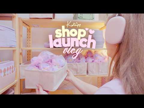 SHOP LAUNCH VLOG ✿ We went LIVE! Behind the scenes of Launching our products