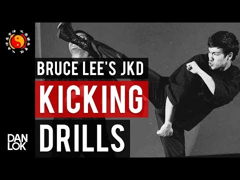 Bruce Lee's Jeet Kune Do Kicking Drills