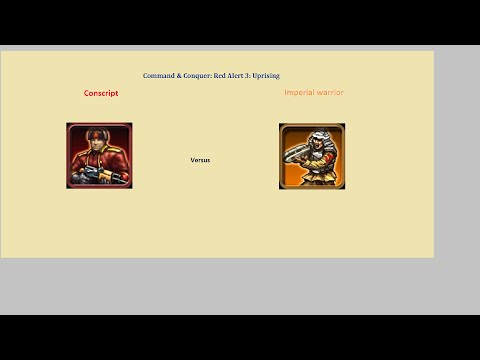 C&C Red Alert 3 Conscript vs Imperial warrior