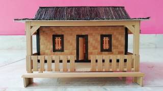  Miniatur  Rumah  Adat  Betawi Dari Stik Es Krim 