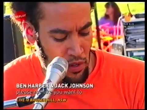 Please Me Like You Want To - Ben Harper & Jack Johnson, Live in Broken Hill, Australia 24-Mar-2003