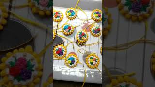 handmade embroidery rakhi