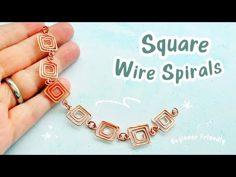 How To Make Square Wire Spirals - Fun Beginner Tutorial