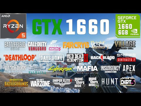 GTX 1660 Test in 30 Games in 2021
