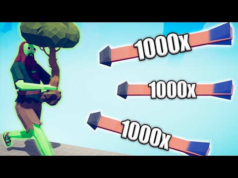 ZOMBIE TREE GIANT vs 1000x OVERPOWERED UNITS - TABS | Totally Accurate Battle Simulator 2023