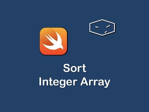 sort integer array in swift 3