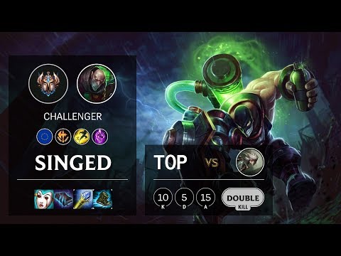 Singed Top vs Camille - EUNE Challenger Patch 10.7