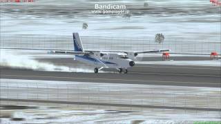 preview picture of video 'Hokkaido Rishiri Airport Landing'