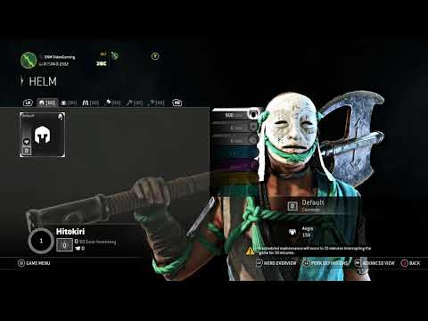 For Honor Hero Year 3 Hitokiri Customize Hitokiri