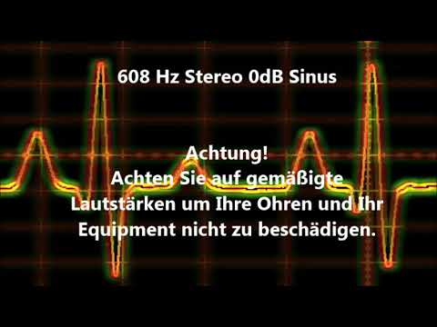 608 Hz Sinus Sound Test 0dB Stereo Beeper Wave Sound