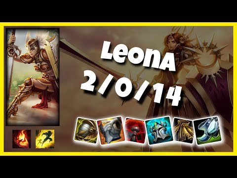 NA Challenger Leona SUPPORT (2/0/14) vs YUUMI Gameplay Replay - Patch 10.18