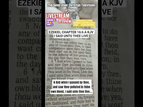Livestream Preview Bible Study Ezekiel 16:6 A KJV #preview #livestream #shortfeed  #kjv #faith #live