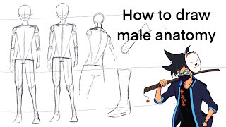 TUTORIAL How to draw bodies for anime (Male anatom