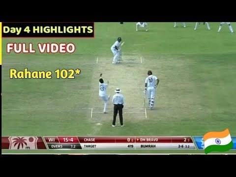 west indies vs india 1st test day 4 highlights