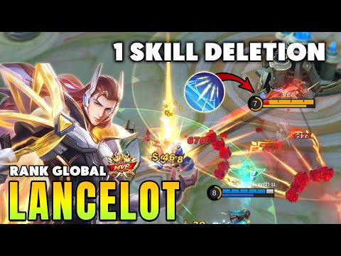 1 SKILL DELETION !! Lancelot Best Build and Gameplay ~ Top Global Lancelot 2022 ~ Mobile Legends