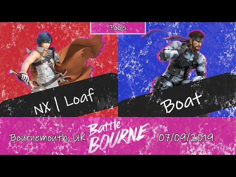 BattleBourne SSBU Singles - Loaf (Chrom) vs Boat (Snake) - Pools