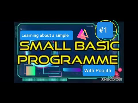 Learning How To Create A Program In Small Basic