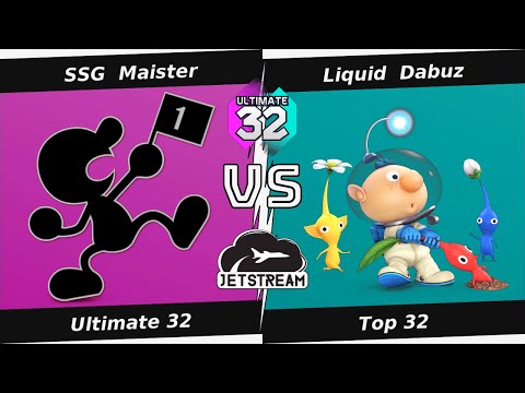 Ultimate 32 Top 16 W - SSG  Maister (Game & Watch) Vs. Liquid  Dabuz (Olimar) Smash Ultimate - SSBU