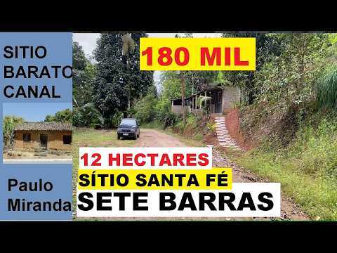 180 MIL VENDO BARATO SÍTIO 12 HECTARES EM SETE BARRAS
