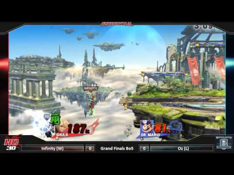 HC30 Sm4sh Grand Finals Bo5: Infinity (Shulk) vs Oz (Dr.Mario)