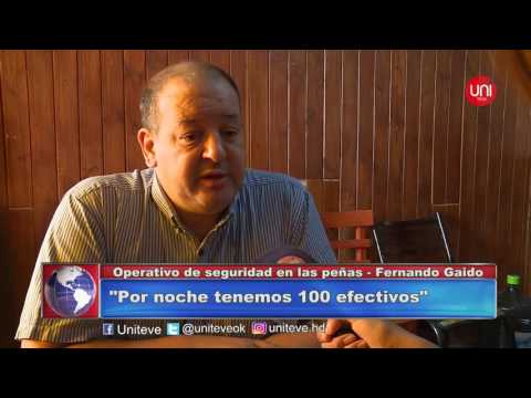 Operativo de seguridad en las peñas