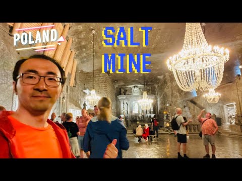 [4k] Poland Wieliczka Salt Mine Full Tour English guide 2022 July