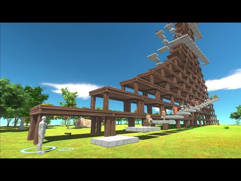 FPS avatar in the heights of a high and challenging tower - Animal Revolt Battle Simulator