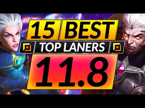 15 BEST TOP LANE Champions to MAIN and RANK UP in 11.8 - Tips for Season 11 - LoL Guide