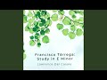 Francisco Tarrega: Study in E Minor