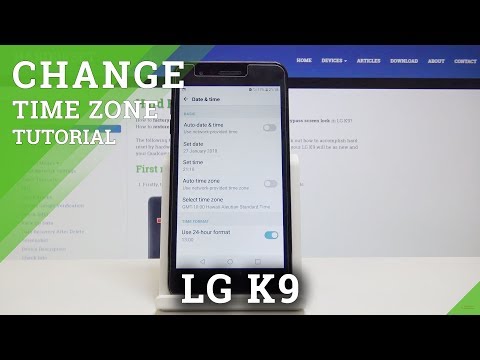 How to Change Date & Time in LG K9 - Time Zone Settings