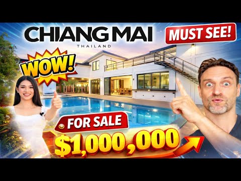 1 Million Dollar 'Modern Loft' House For Sale In CHIANG MAI Thailand.