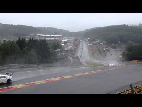 ADAC GT Masters / spa- francorchamps 2015 eau Rouge Safety Car Phase - Verry wet conditions