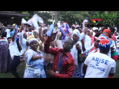 NPP supporters jubilate following President Mahama's concession