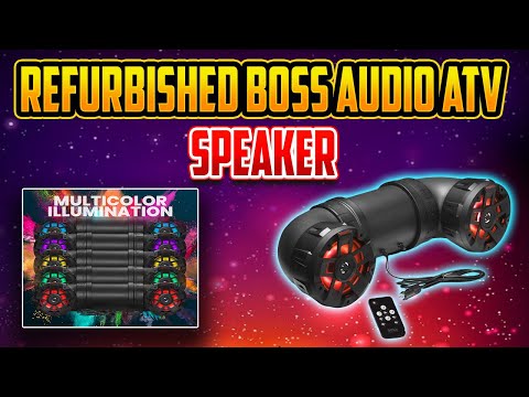 Refurbished BOSS Audio ATV Speaker Unboxing, Install and Sound Test