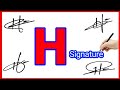 ✅ H signature style | H letter signature style | H signature ideas