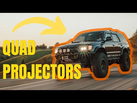 Building the Worlds Brightest Quad Projector Headlights on my 3rd Gen 4Runner