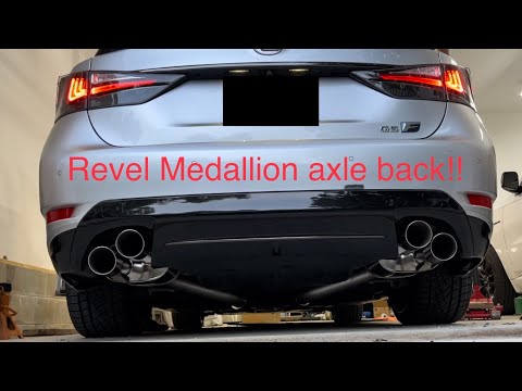 Revel Medallion (Tanabe) exhaust install and sound test Lexus GS-F!