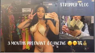 COME TO WORK WITH ME PREGNANT STRIPPER EDITION 🤰🏽💰
