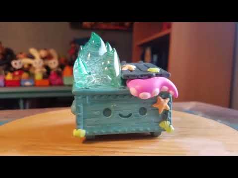 Sunken Treasure Dumpster Fire 100%Soft Designer Vinyl Figure Opening