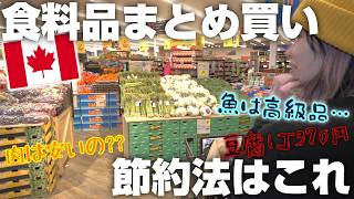 【物価調査】ここはカナダで一番生活コストの高い街。月に一度のまとめ買いで節約だっっ。