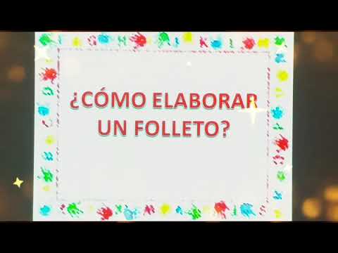 ¿Cómo elaborar un folleto?