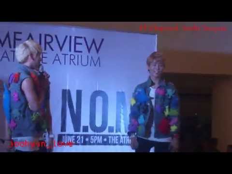 [Fancam] NOM 엔오엠 Ain, Yohan & K - Sexy Dance at SM Fairview (140621)